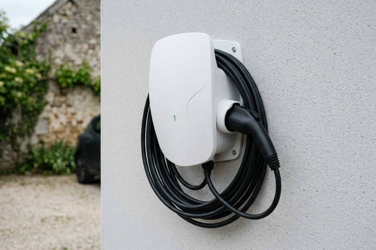 Finitions soignées de la pose de borne de recharge Wallbox sécurisée à L'Isle-d'Abeau