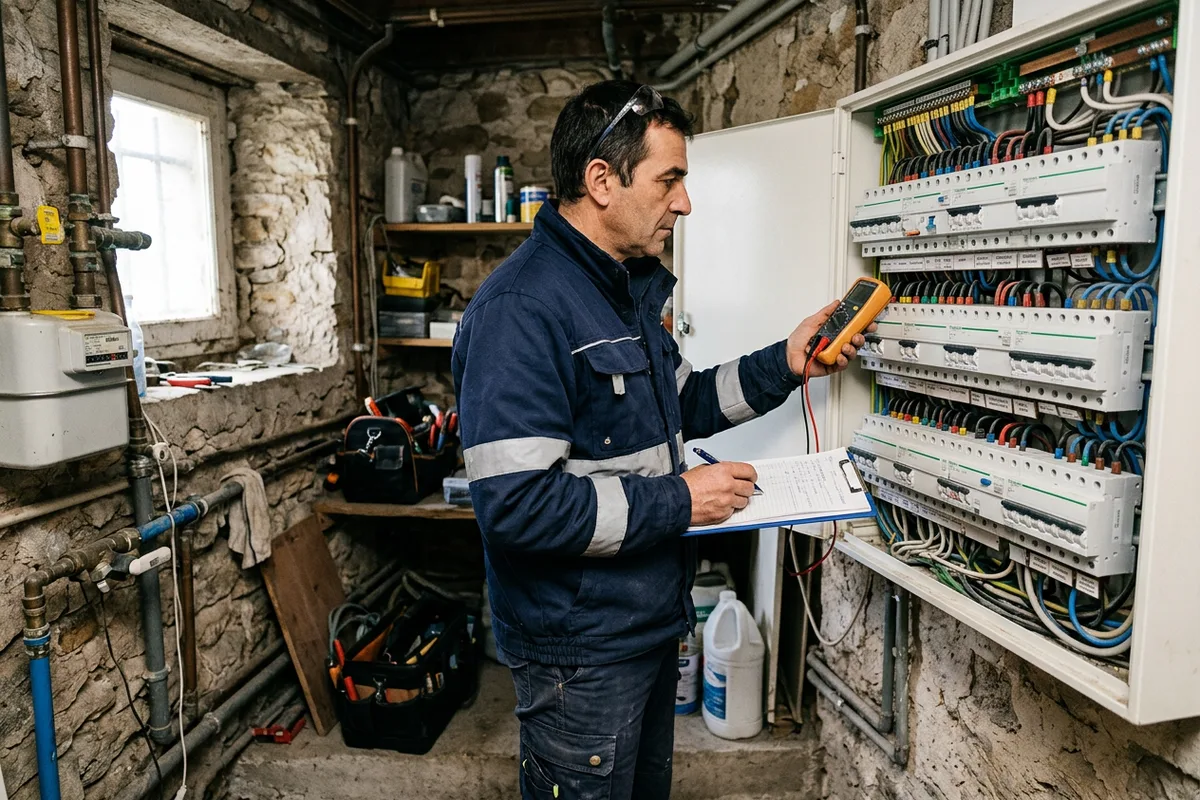 Diagnostic électrique avant tout projet d'installation borne de recharge sur mesure à Sampans